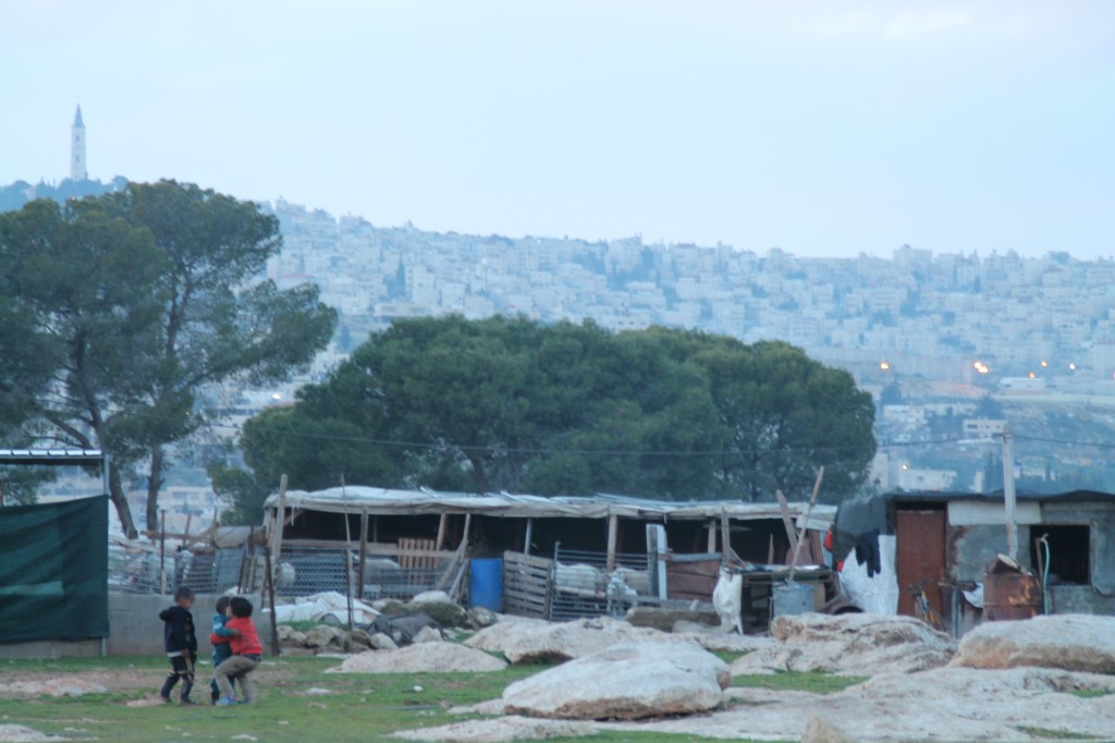 Jabal al-Baba, med utsikt mot Jerusalem.