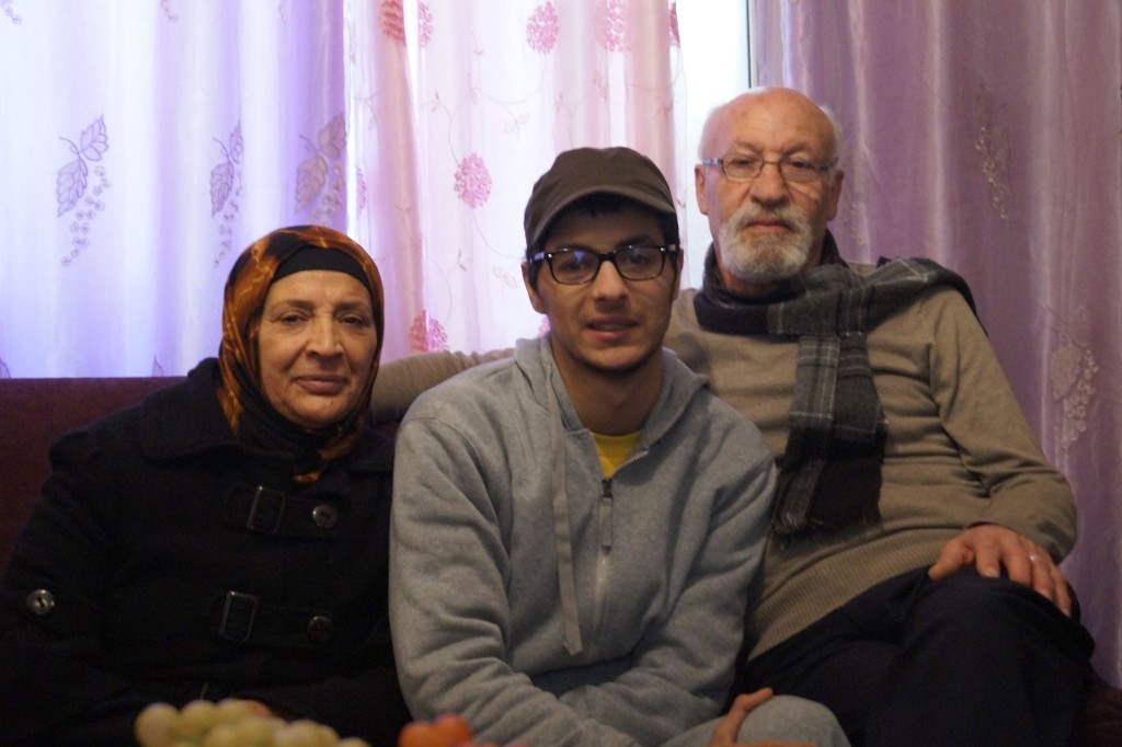 Oday och hans morföräldrar.